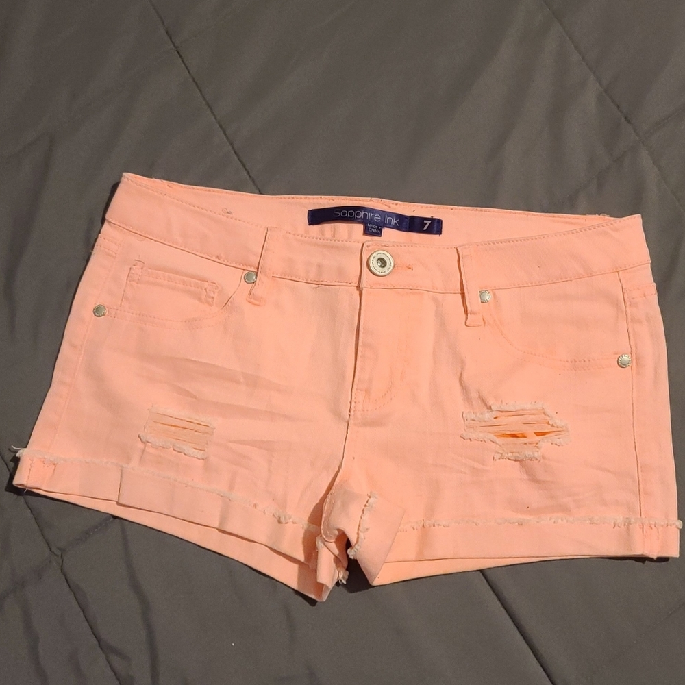 Pink Jean shorts